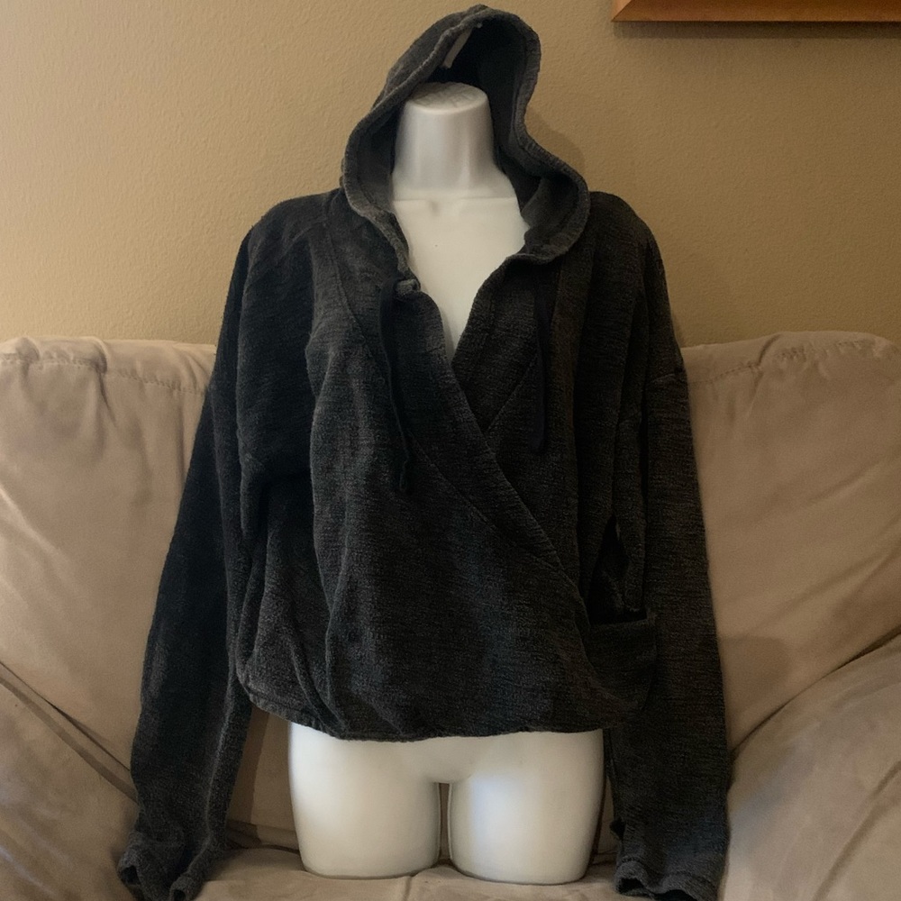 Hoodie with Thumb Holes - Charcoal Gray - New with Tag